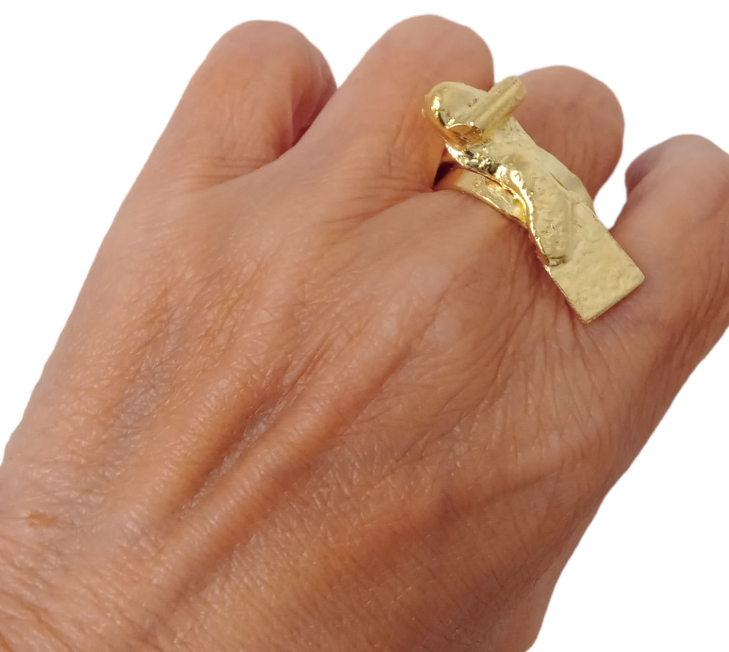Anillo Lazo Reticulado-Joyería Contemporánea-Talle: 9/19mm