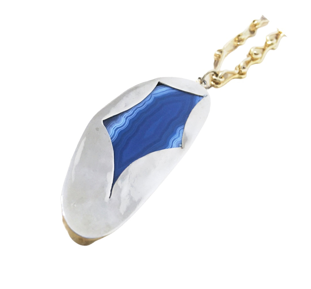 Collar Ágata Azul - Piezas únicas