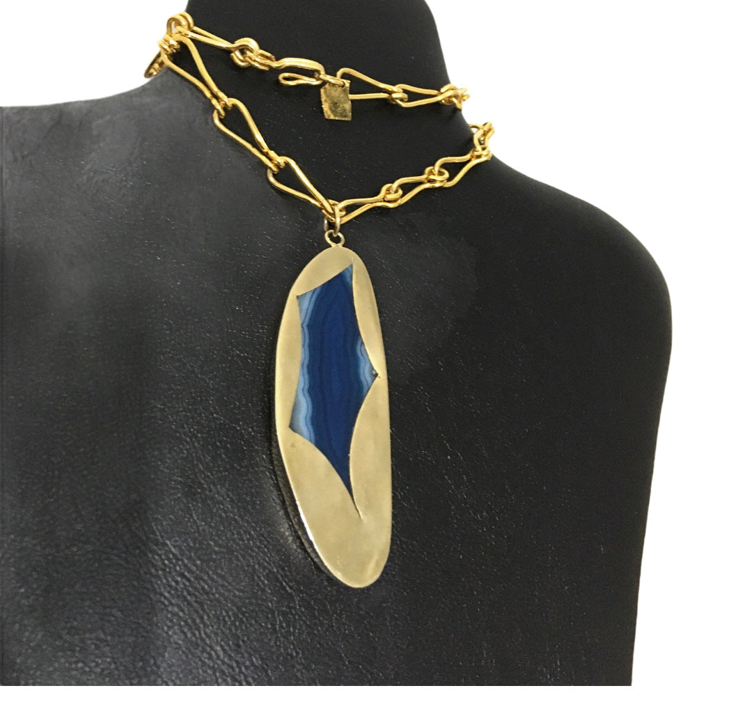 Collar Ágata Azul - Piezas únicas