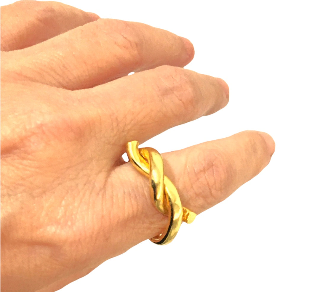 Anillo Lazo Ribbon - Diseño Exclusivo-Talle: 5/15mm