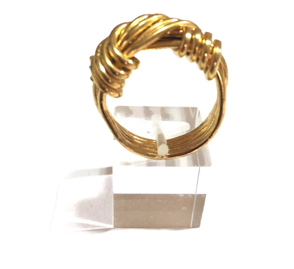 Anillo Doble Nudo-Joyería Contemporánea-Talle: 8,5/18,5mm
