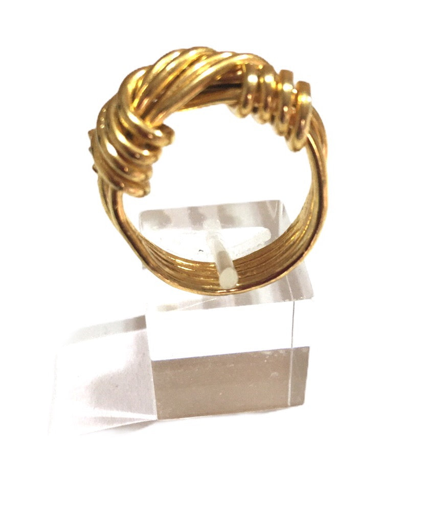 Anillo Doble Nudo-Joyería Contemporánea-Talle: 8,5/18,5mm