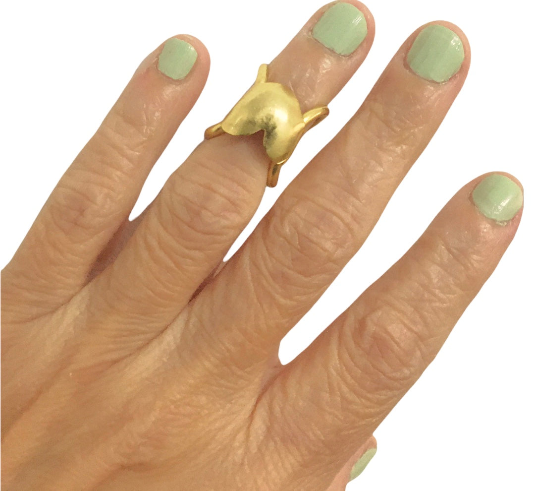 Anillo Midi Corazón - Joyería de Autor - Talle: 3/ 14mm