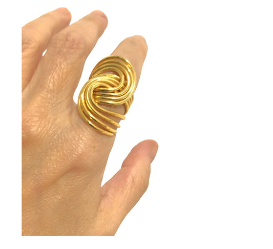 Anillo Espiral, diseño de autor-Joyería Contemporánea-Talle: 6/16mm