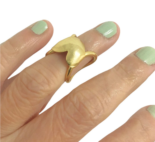 Anillo Midi Corazón - Joyería de Autor - Talle: 3/ 14mm