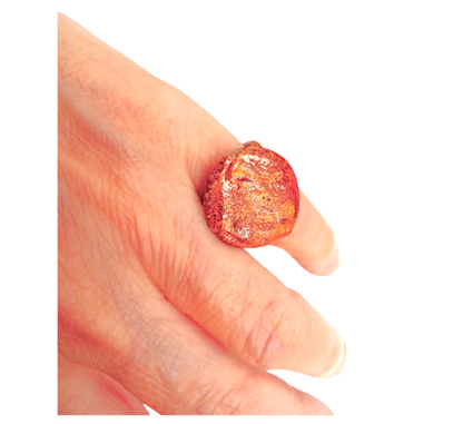 Anillo Destello Terracota - Joyeria Fina - Talle: 3,5/14mm