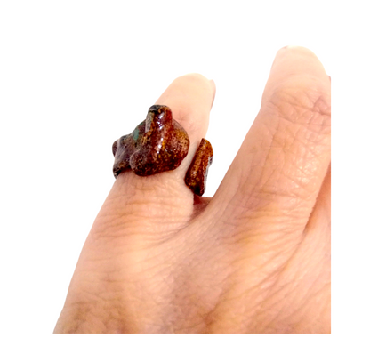 Anillo Pinky Terracota - Joyería Contemporánea - Talle: 3/14