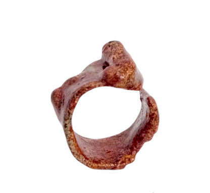 Anillo Pinky Terracota - Joyería Contemporánea - Talle: 3/14