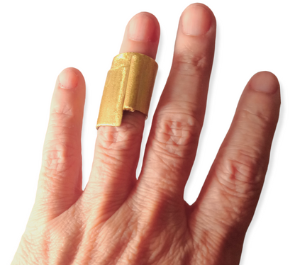 Anillo Midi Oro Eterno -Diseño Exclusivo -Talle: 4,5/15mm