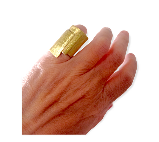 Anillo Midi Oro Eterno -Diseño Exclusivo -Talle: 4,5/15mm